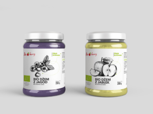 Projekt etykiet dla firmy BioBerry